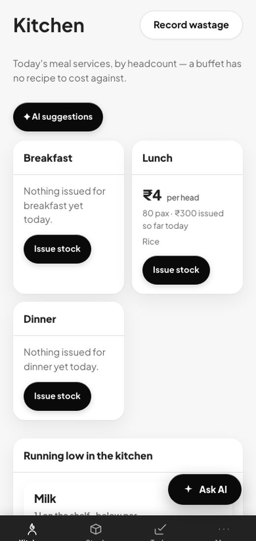 Kitchen app